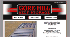 Desktop Screenshot of gorehillstorage.com